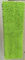 Microfiber 650gsm Green Chenille کوچک کمپلکس 13 * 47cm آکوستون پاکت پی سی مرطوب مرطوب